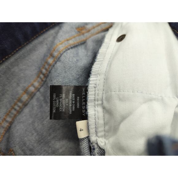 Hellessy Women's Bloomfield Fringe Trim Straight Jeans Size 4 - Picture 9 of 10